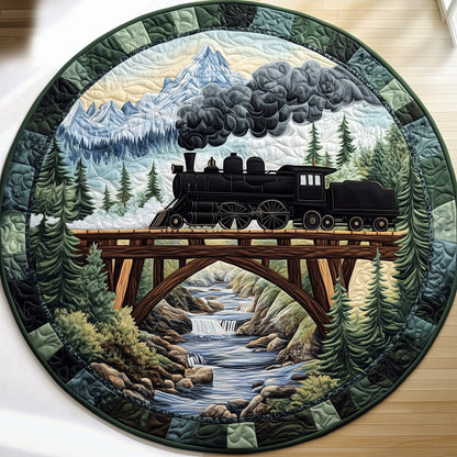 Rustic Train Quilted Round Mat GFTOHD7499