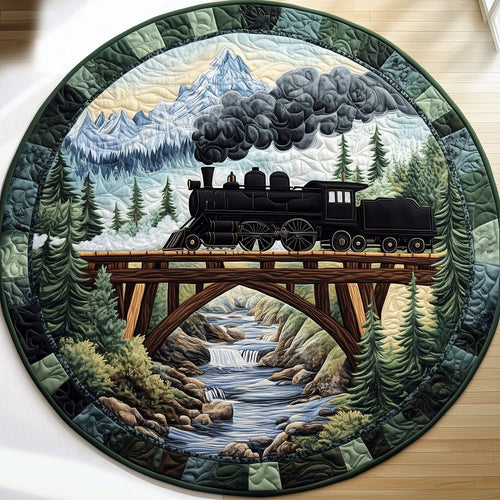 Rustic Train Quilted Round Mat GFTOHD7499