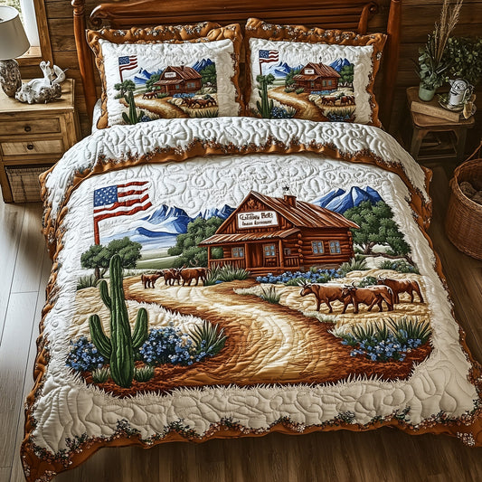 Wild Texas Dreams 3-Piece Quilted Bedding Set GFTOHD7704