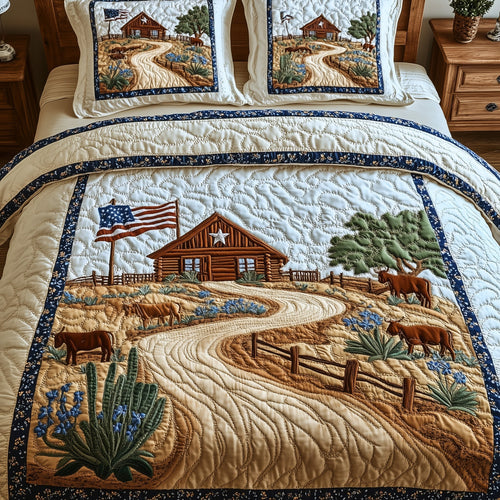 Wild Texas Dreams 3-Piece Quilted Bedding Set GFTOHD7705