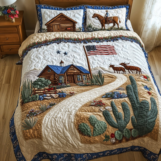 Wild Texas Dreams 3-Piece Quilted Bedding Set GFTOHD7706