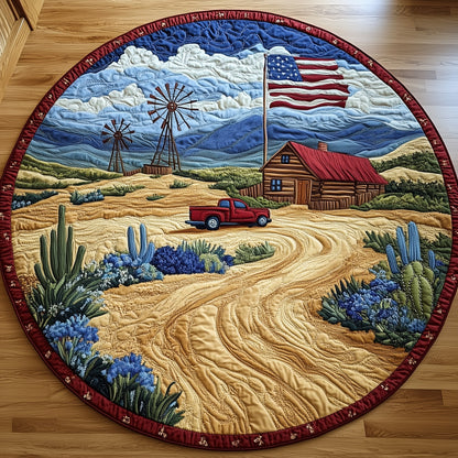 Road to Texas Quilted Round Mat GFTOHD7710