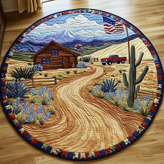 Texas Heritage Land Quilted Round Mat GFTOHD7712