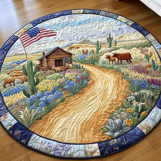 Wild Texas Dreams Quilted Round Mat GFTOHD7713