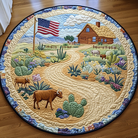 Wild Texas Dreams Quilted Round Mat GFTOHD7714