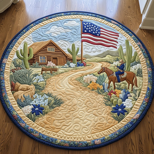 Wild Texas Dreams Quilted Round Mat GFTOHD7715