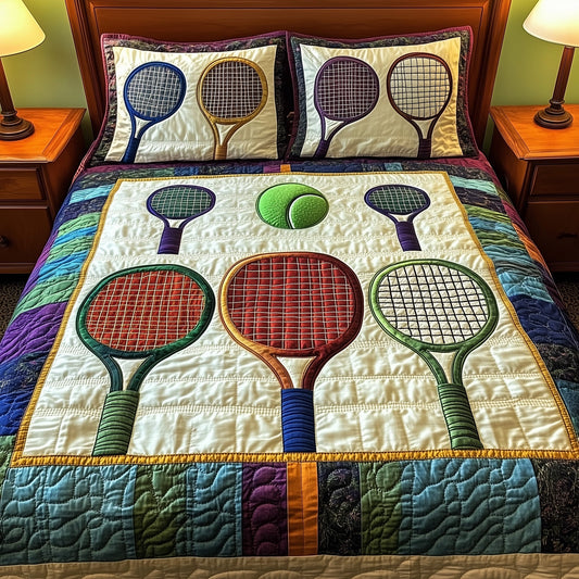 Tennis Time 3-Piece Quilted Bedding Set GFTOHD7724