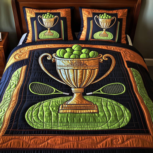 Tennis Champion Glory 3-Piece Quilted Bedding Set GFTOHD7727