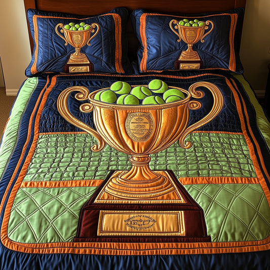 Tennis Champion Glory 3-Piece Quilted Bedding Set GFTOHD7728