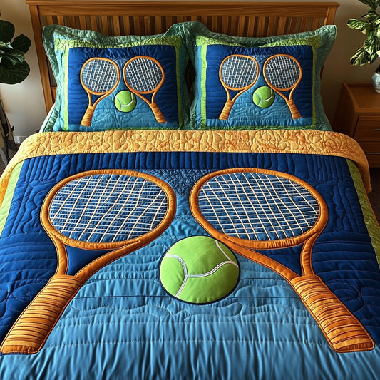 Tennis Time 3-Piece Quilted Bedding Set GFTOHD7730
