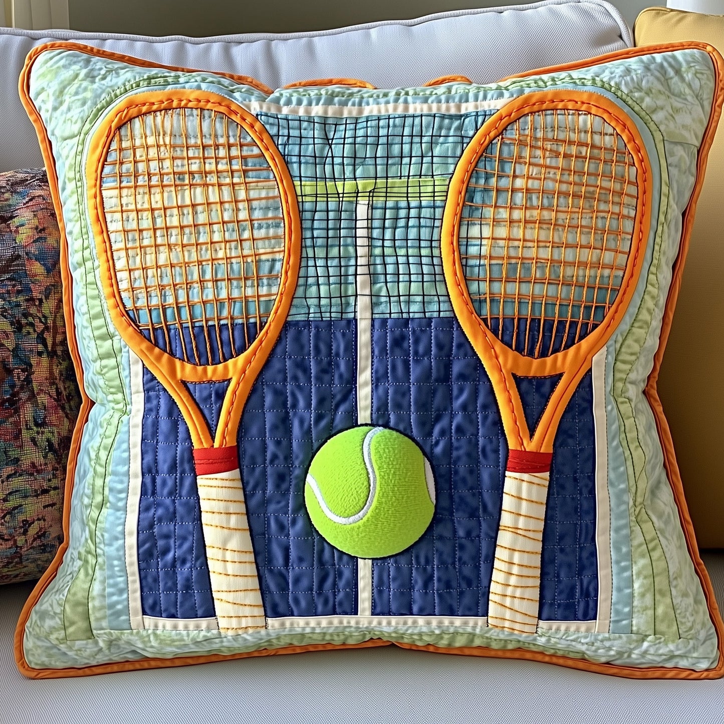 Tennis Time Quilted Pillow Case GFTOHD7735