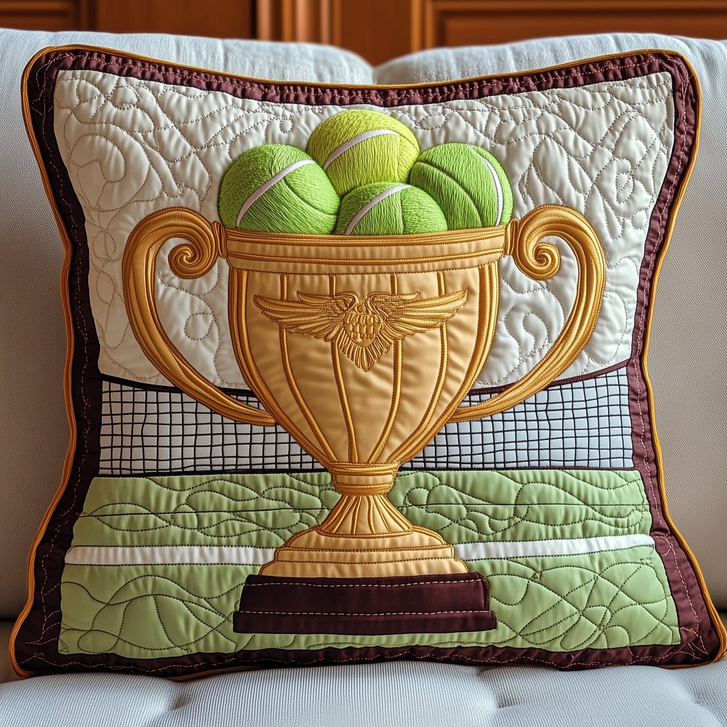 Tennis Champion Glory Quilted Pillow Case GFTOHD7738