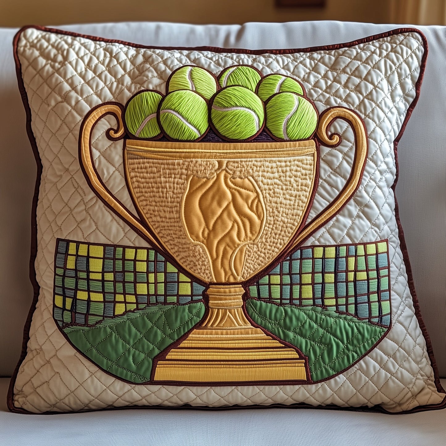 Tennis Champion Glory Quilted Pillow Case GFTOHD7739