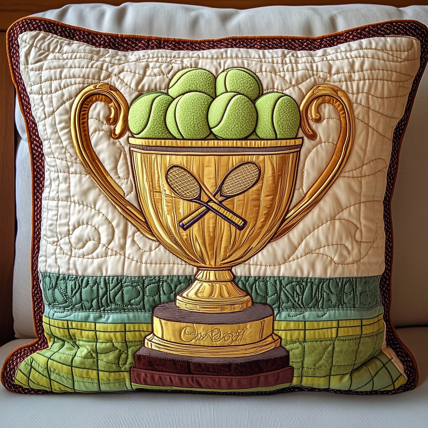 Tennis Champion Glory Quilted Pillow Case GFTOHD7740
