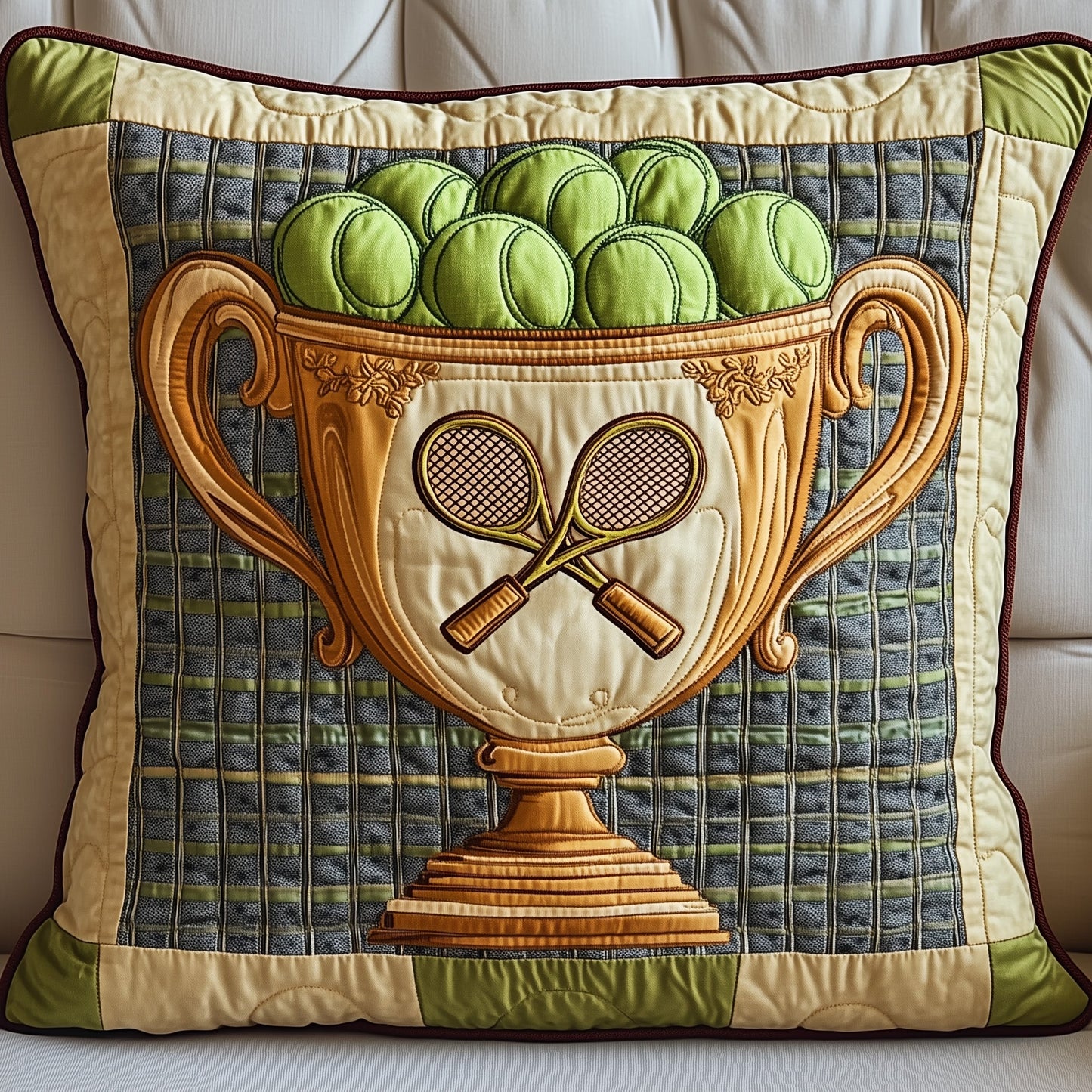 Tennis Champion Glory Quilted Pillow Case GFTOHD7741