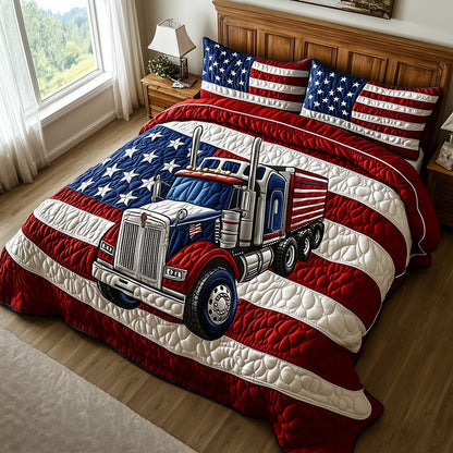 United Truck Power 3-Piece Quilted Bedding Set GFTOHD7798