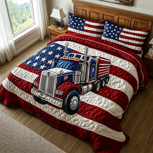 United Truck Power 3-Piece Quilted Bedding Set GFTOHD7798