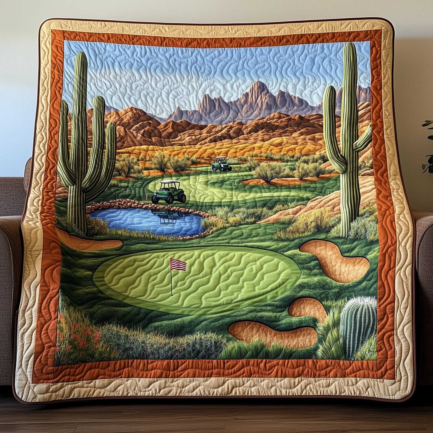 Golfer Dreams Quilted Blanket GFTOHD7814