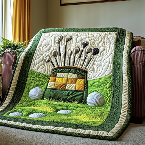 Golfer Dreams Quilted Blanket GFTOHD7816
