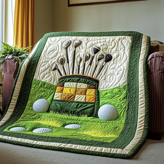 Golfer Dreams Quilted Blanket GFTOHD7816