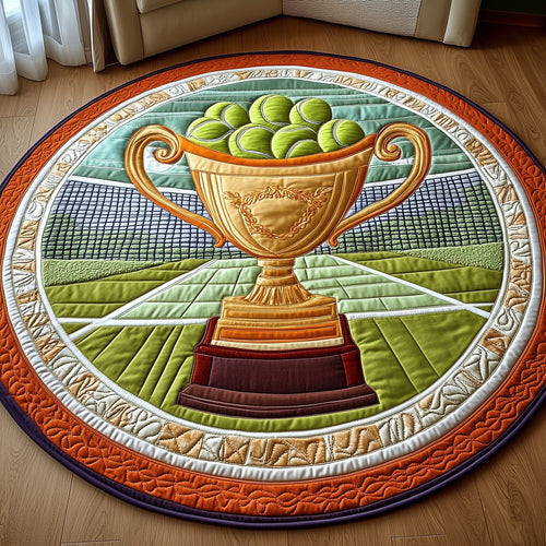 Tennis Time Quilted Round Mat GFTOHD7842
