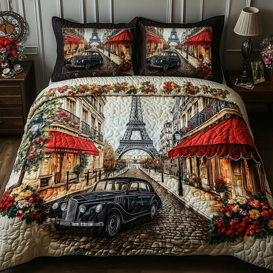 Timeless Paris Stroll 3-Piece Quilted Bedding Set GFTOHD7861