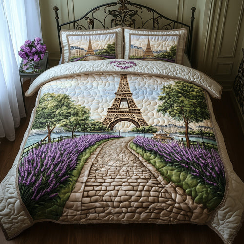 Paris Dreams 3-Piece Quilted Bedding Set GFTOHD7875