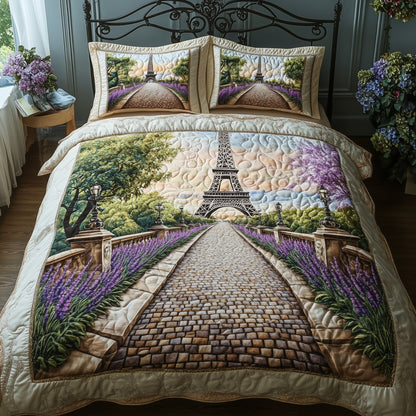 Paris Dreams 3-Piece Quilted Bedding Set GFTOHD7880