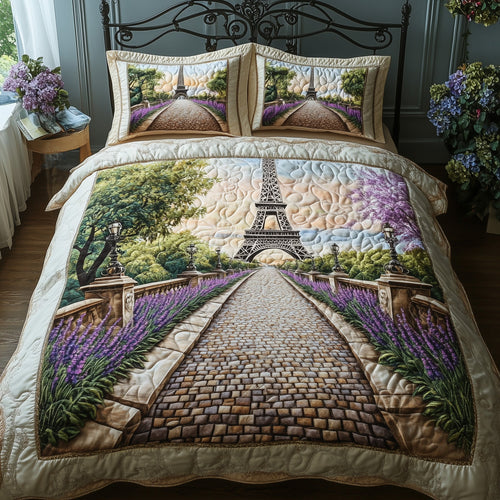 Paris Dreams 3-Piece Quilted Bedding Set GFTOHD7880