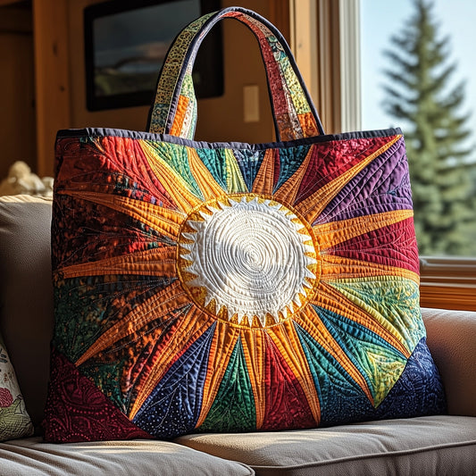 Hippie Sun Quilted Tote Bag GFTOHD7884