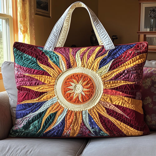 Hippie Sun Quilted Tote Bag GFTOHD7885