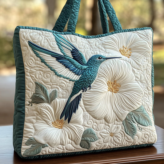 Elegance Hummingbird Quilted Tote Bag GFTOHD7910