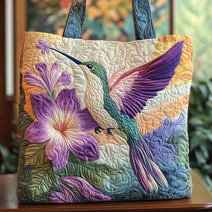 Elegance Hummingbird Quilted Tote Bag GFTOHD7912