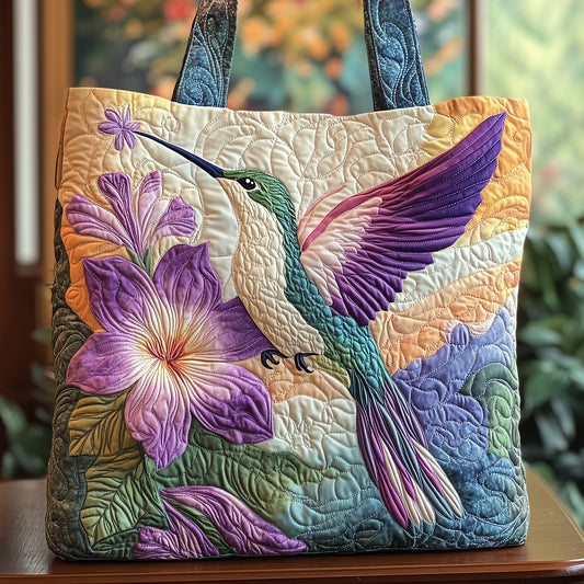Elegance Hummingbird Quilted Tote Bag GFTOHD7912