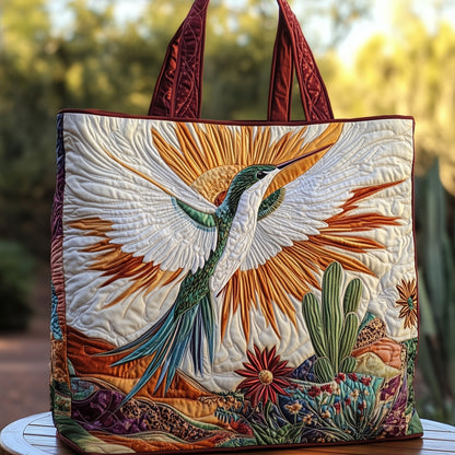 Elegance Hummingbird Quilted Tote Bag GFTOHD7914