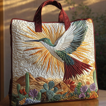 Elegance Hummingbird Quilted Tote Bag GFTOHD7915