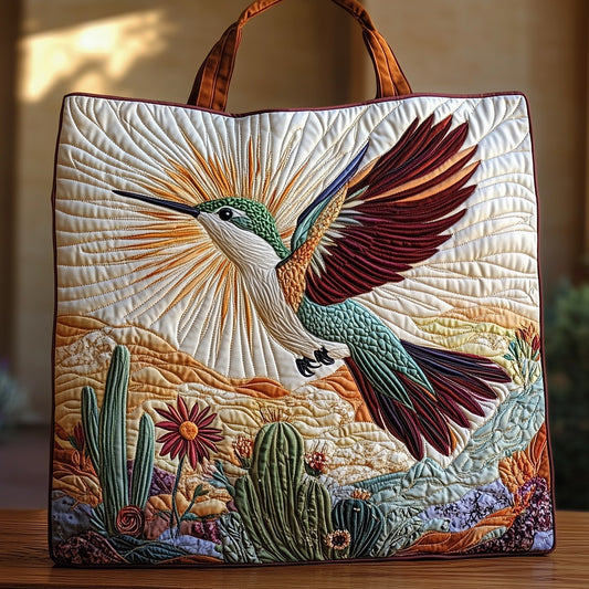 Elegance Hummingbird Quilted Tote Bag GFTOHD7916