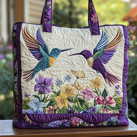 Elegance Hummingbird Quilted Tote Bag GFTOHD7919