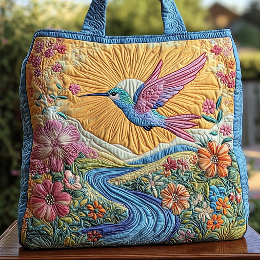 Elegance Hummingbird Quilted Tote Bag GFTOHD7921