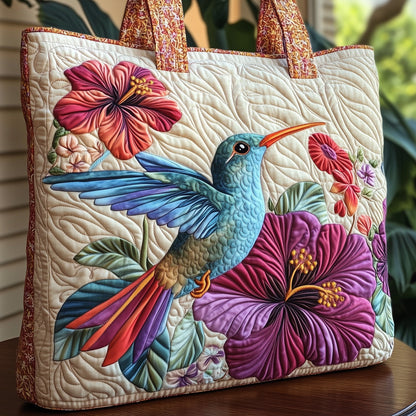 Elegance Hummingbird Quilted Tote Bag GFTOHD7922