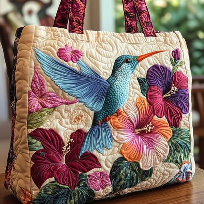 Elegance Hummingbird Quilted Tote Bag GFTOHD7923