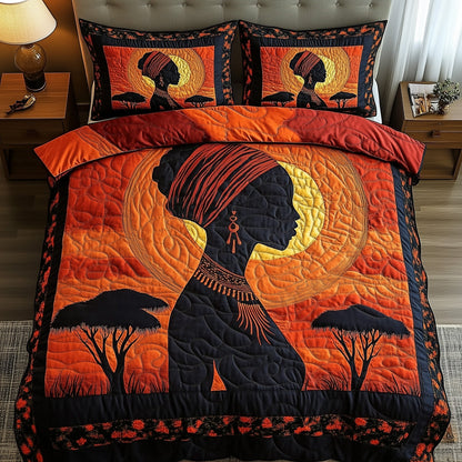 Queen of the Savanna 3-Piece Quilted Bedding Set GFTOHD7985