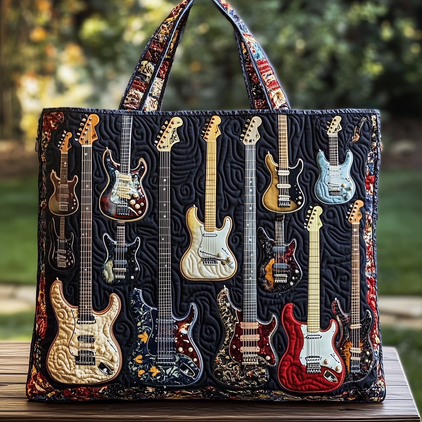 Guitar Legends Quilted Tote Bag GFTOHD8023