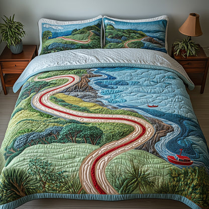 Tropical Island 3-Piece Quilted Bedding Set GFTOHD8043