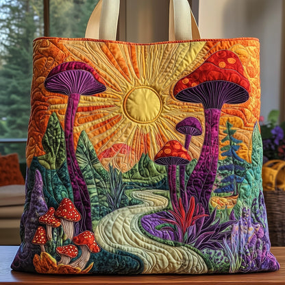 Mushroom Magic Quilted Tote Bag GFTOHD8052