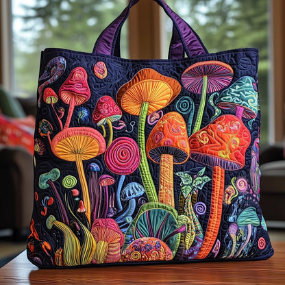 Mushroom Magic Quilted Tote Bag GFTOHD8057