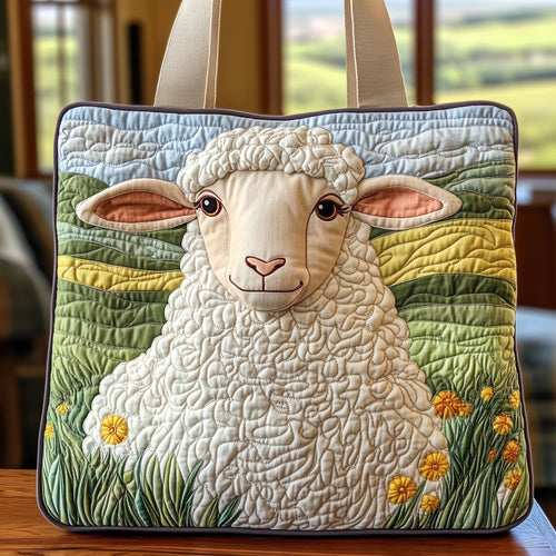Sheep Serenity Quilted Tote Bag GFTOHD8068