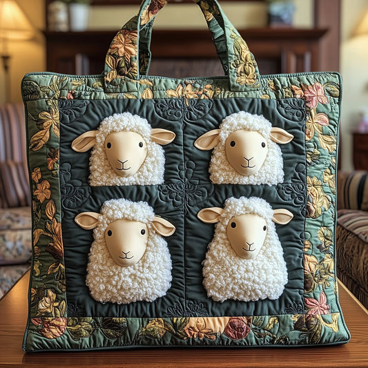 Sheep Serenity Quilted Tote Bag GFTOHD8071
