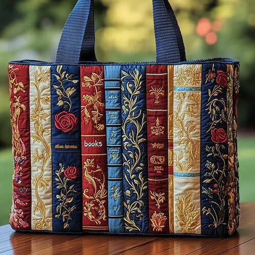 Vintage Books Quilted Tote Bag GFTOHD8086