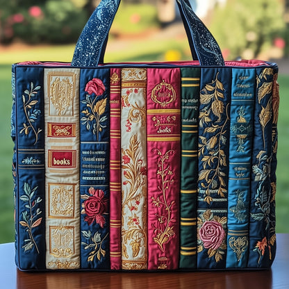 Vintage Books Quilted Tote Bag GFTOHD8091